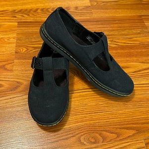 Dr. Doc Martens Woolrich style canvas upper Mary Jane shoes READ DESCRIPTION